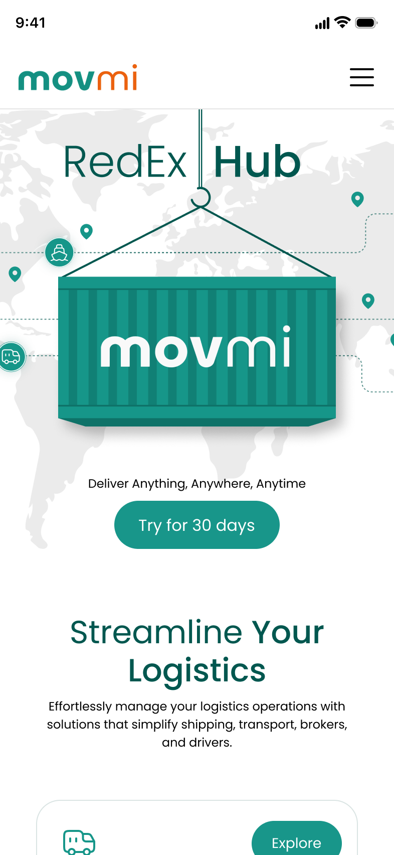 Mobile home screen